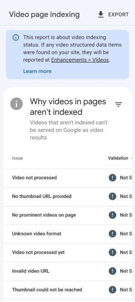 
            В Google Search Console появился отчет об индексации страниц с видеоконтентом
        