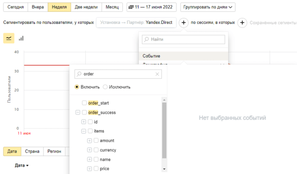
            Настраиваем аналитику приложения для отслеживания пути пользователя на разных этапах воронки продаж
        