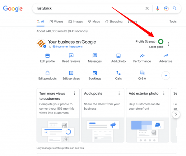 
            Google начал показывать «Силу профиля» на выдаче для всех бизнес-профилей
        