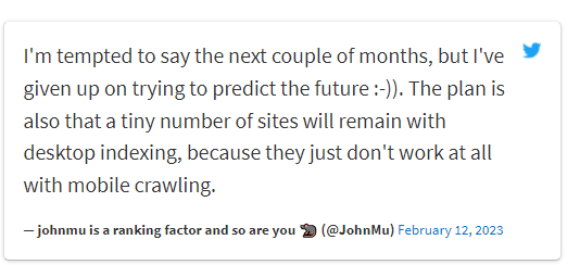 Google завершит переход на mobile-first индексацию в течение двух месяцев Google завершит переход на mobile-first индексацию в течение двух месяцев