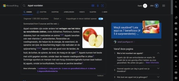 Bing тестирует в результатах поиска «обобщенный ответ» из нескольких источников
Bing тестирует в результатах поиска «обобщенный ответ» из нескольких источников
