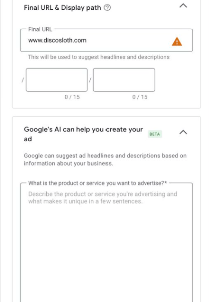 Google Ads тестирует ИИ для создания заголовков и текстов объявлений
Google Ads тестирует ИИ для создания заголовков и текстов объявлений