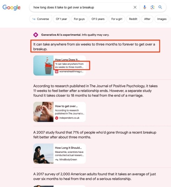 
            Экспериментальный поиск Google: вопросы и ответы
        