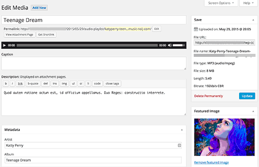 Добавление аудио файлов и создание плейлистов в WordPress