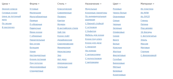 Продвижение сайтов в мебельной тематике