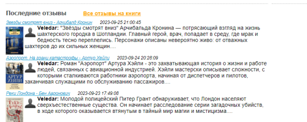 Как ранжируются сайты в тематике «Книги»