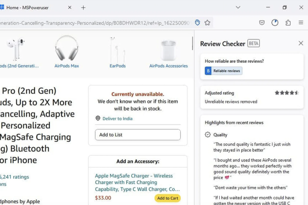
            Mozilla Firefox тестирует новую функцию определения подлинности отзывов на товары
        