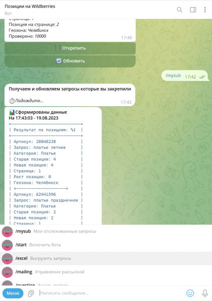 8 сервисов + 3 Telegram-бота для отслеживания позиций на Wildberries. Подборка 8 сервисов + 3 Telegram-бота для отслеживания позиций на Wildberries. Подборка