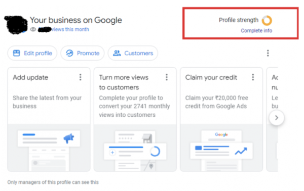 Google покажет «Силу профиля» для бизнес-профилей компаний
         
            Google покажет «Силу профиля» для бизнес-профилей компаний